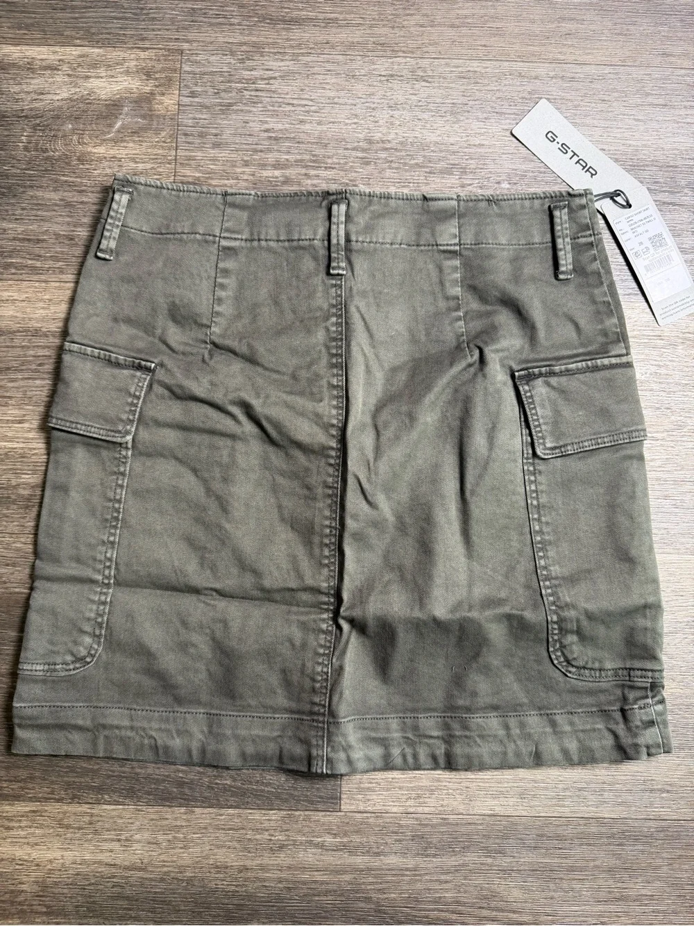 G-STAR Olive Green Cargo Mini Skirt